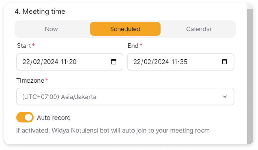 Scheduled Meeting Recording